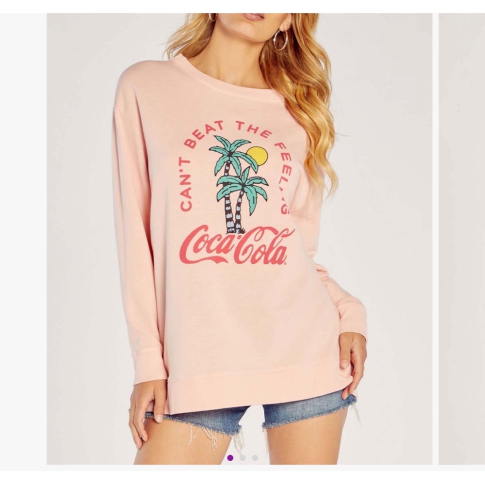 WILDFOX Crystal Rose Coca Cola Sweatshirt
